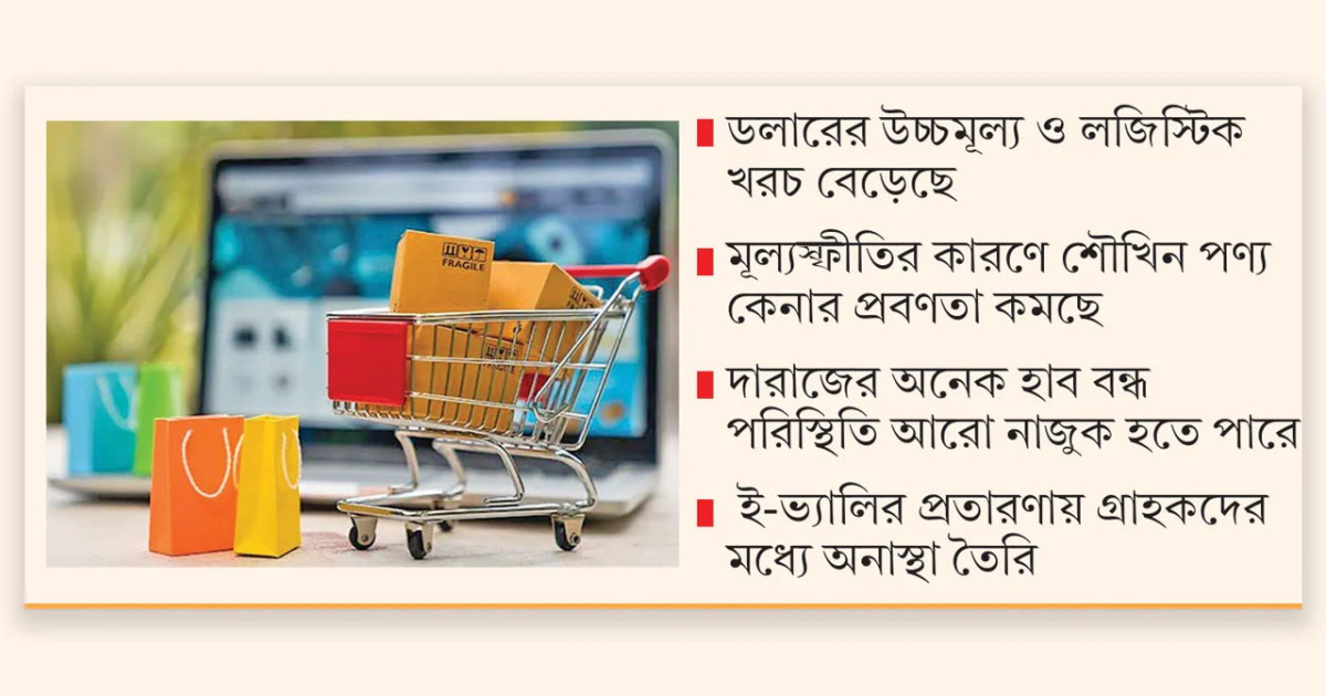 ই-কমার্সে লাল সংকেত: আস্থাহীনতা, লোকসান ও বিনিয়োগ সংকটে দীর্ঘমেয়াদি স্থবিরতার শঙ্কা