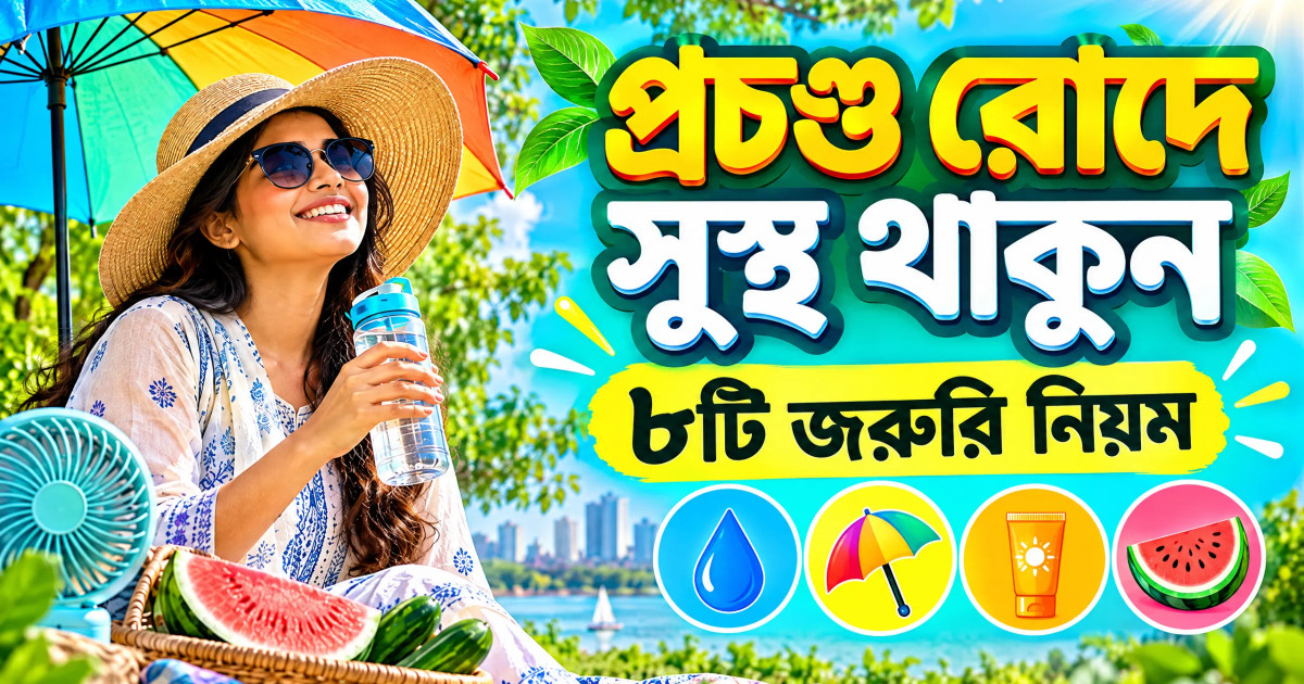 রোদের তীব্রতা থেকে বাঁচতে এবং শরীর সতেজ রাখার উপায়